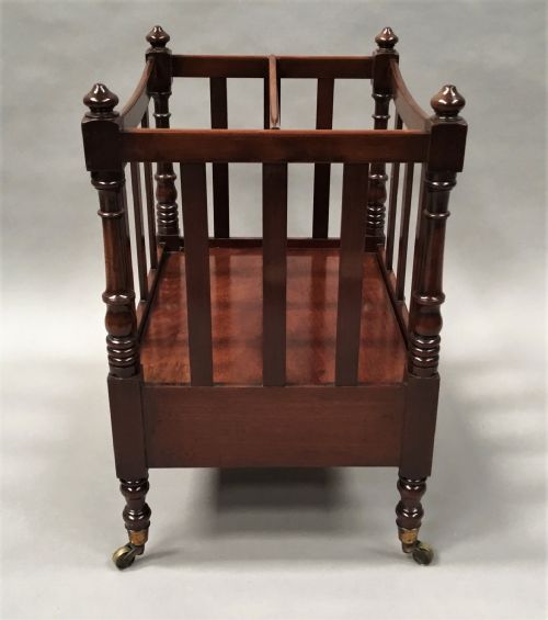 REGENCY MAHOGANY DISH TOP CANTERBURY - ADDITIONAL PHOTO 12