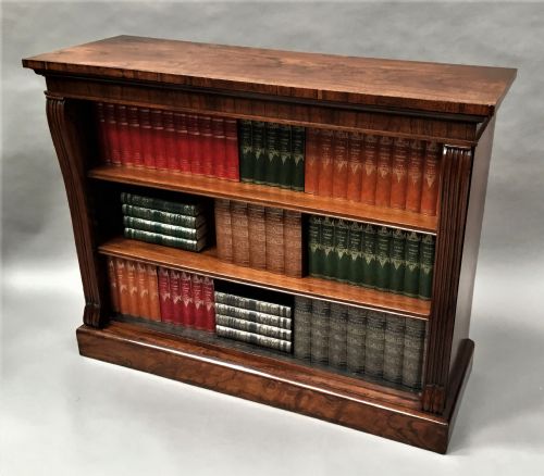 Regency Rosewood Open Dwarf Bookcase