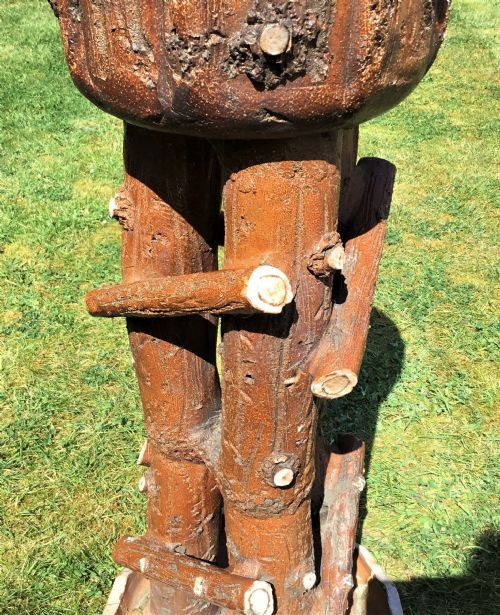 C19TH POTTERY NATURALISTIC PLANTER JARDINIERE - ADDITIONAL PHOTO 7