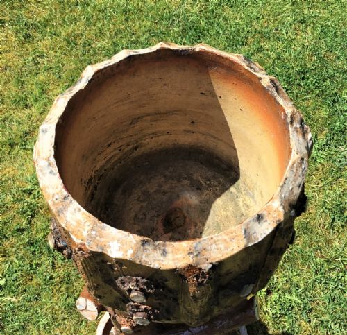 C19TH POTTERY NATURALISTIC PLANTER JARDINIERE - ADDITIONAL PHOTO 10