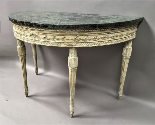 IMPORTANT C18TH ITALIAN PAINTED NEO CLASSICAL CONSOLE TABLE - ADDITIONAL PHOTO 2