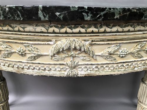 IMPORTANT C18TH ITALIAN PAINTED NEO CLASSICAL CONSOLE TABLE - ADDITIONAL PHOTO 10