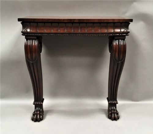 Regency Mahogany Console Table of Small and Strong Proportions