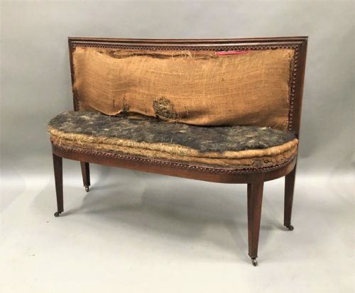 Late C18th Italian Walnut Hall Seat
