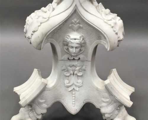 C19TH ITALIAN CARVED 'CARRARA' MARBLE TORCHERE STAND - ADDITIONAL PHOTO 14