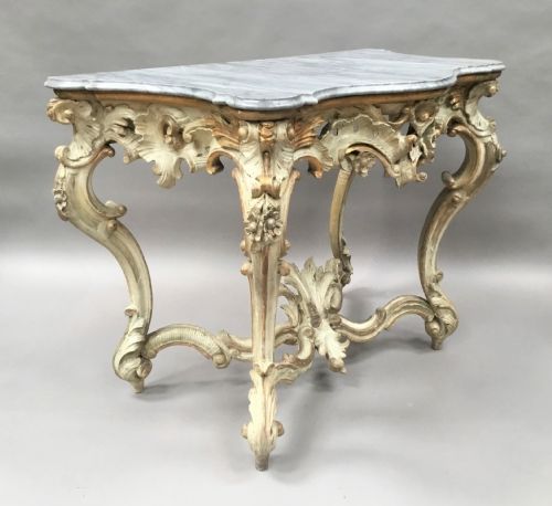 C18th Italian Carved Roccoco Console Table