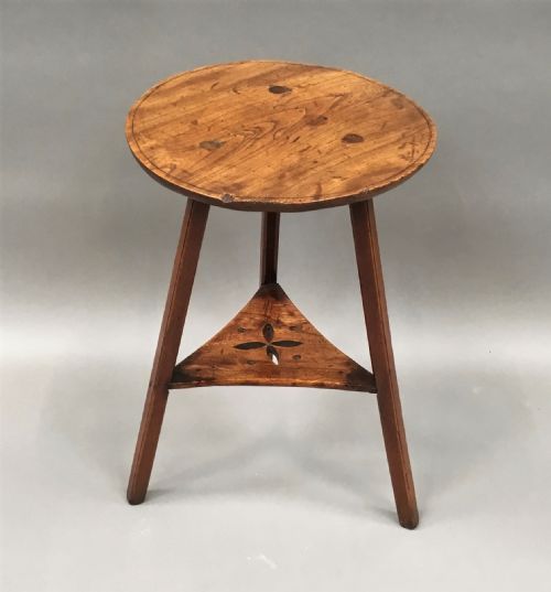 C18th Elm Cricket Table of Small Proportions