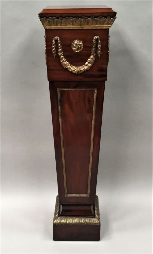 C19TH NEOCLASSICAL MAHOGANY PEDESTAL - ADDITIONAL PHOTO 7