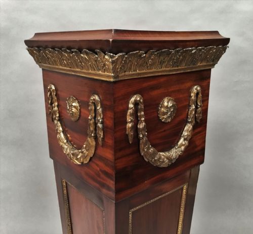 C19TH NEOCLASSICAL MAHOGANY PEDESTAL - ADDITIONAL PHOTO 12