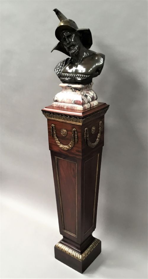 C19TH NEOCLASSICAL MAHOGANY PEDESTAL - ADDITIONAL PHOTO 15