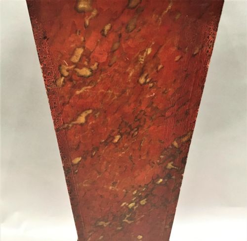 REGENCY SIMULATED MARBLE PEDESTAL OF LARGE SCALE RETAINING ORIGINAL FAUX MARBLE FINISH - ADDITIONAL PHOTO 2