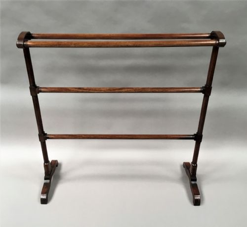 REGENCY MAHOGANY CLOTHES TOWEL RAIL OF GENEROUS PROPORTIONS ATTRIBUTED TO GILLOWS - ADDITIONAL PHOTO 1