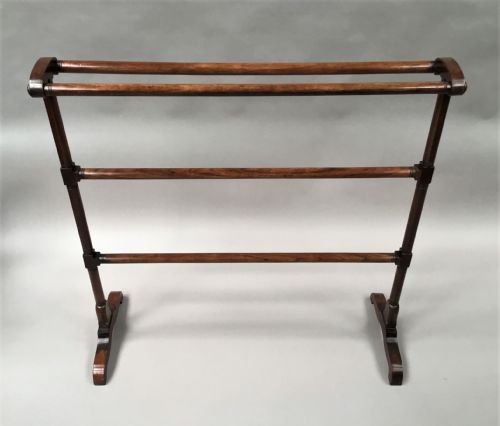 REGENCY MAHOGANY CLOTHES TOWEL RAIL OF GENEROUS PROPORTIONS ATTRIBUTED TO GILLOWS - ADDITIONAL PHOTO 9