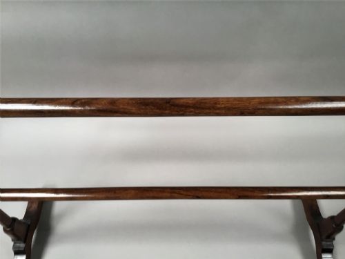 REGENCY MAHOGANY CLOTHES TOWEL RAIL OF GENEROUS PROPORTIONS ATTRIBUTED TO GILLOWS - ADDITIONAL PHOTO 11