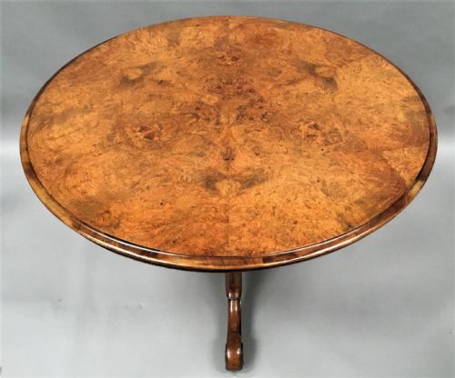 C19th Burr Walnut Centre Table