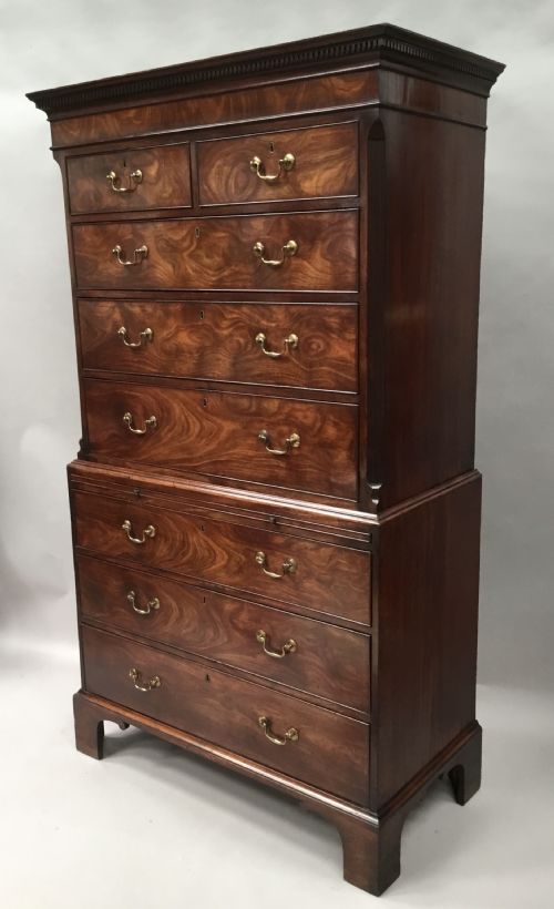 George III Mahogany Chest on Chest / Tallboy