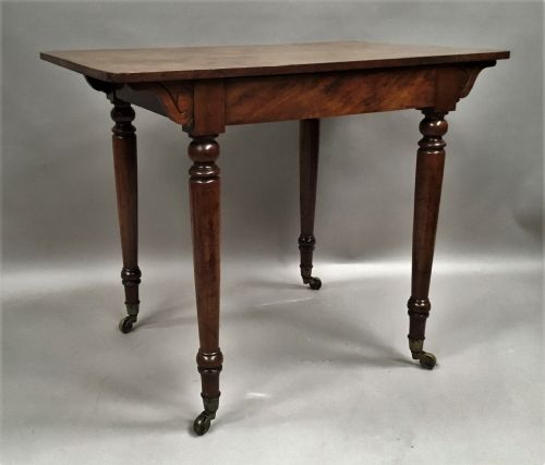 C19th Mahogany Side Table / Writing Table by Holland and Sons, London