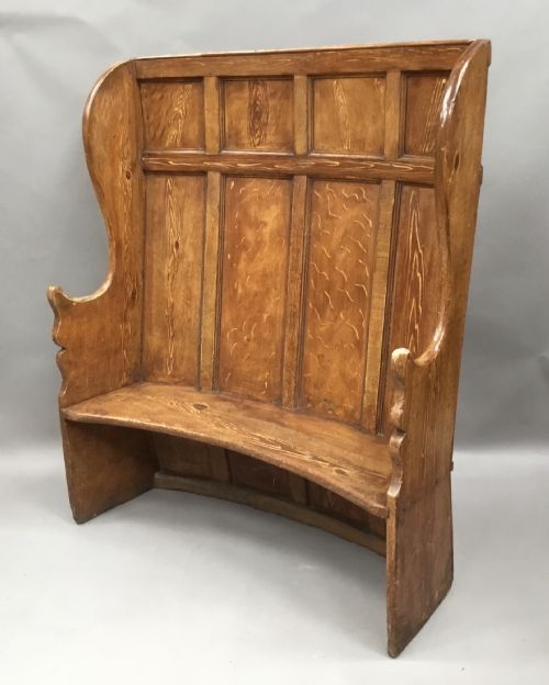 GEORGIAN PAINTED BARREL BACK SETTLE - ADDITIONAL PHOTO 1
