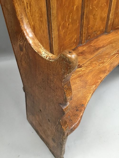 GEORGIAN PAINTED BARREL BACK SETTLE - ADDITIONAL PHOTO 8