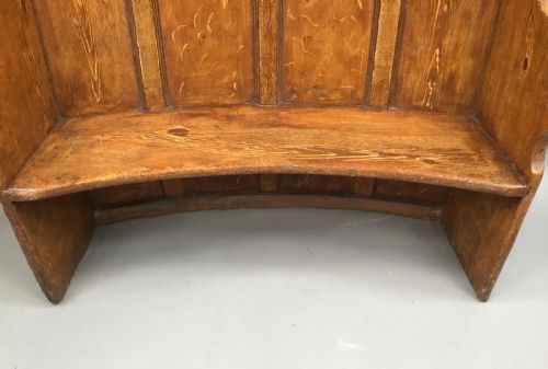 GEORGIAN PAINTED BARREL BACK SETTLE - ADDITIONAL PHOTO 14