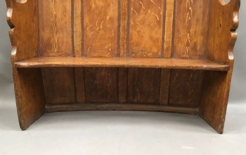 GEORGIAN PAINTED BARREL BACK SETTLE - ADDITIONAL PHOTO 15