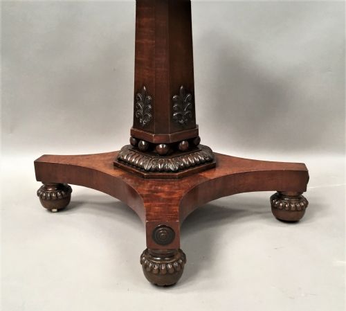 REGENCY MAHOGANY CENTRE TABLE BREAKFAST TABLE IN THE NEO CLASSICAL MANNER - ADDITIONAL PHOTO 1