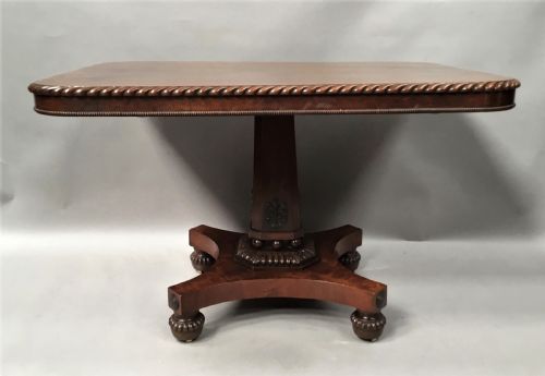 REGENCY MAHOGANY CENTRE TABLE BREAKFAST TABLE IN THE NEO CLASSICAL MANNER - ADDITIONAL PHOTO 3