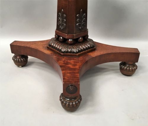 REGENCY MAHOGANY CENTRE TABLE BREAKFAST TABLE IN THE NEO CLASSICAL MANNER - ADDITIONAL PHOTO 8