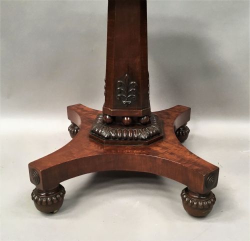REGENCY MAHOGANY CENTRE TABLE BREAKFAST TABLE IN THE NEO CLASSICAL MANNER - ADDITIONAL PHOTO 12