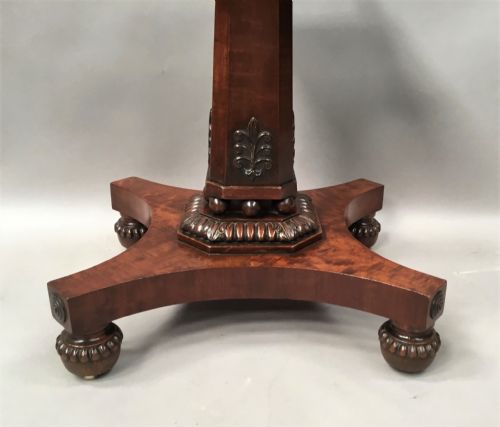 REGENCY MAHOGANY CENTRE TABLE BREAKFAST TABLE IN THE NEO CLASSICAL MANNER - ADDITIONAL PHOTO 13