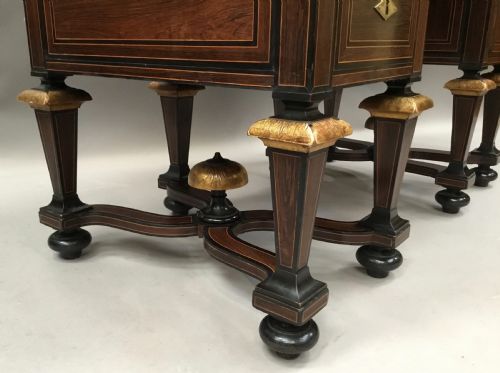 C19TH FRENCH ROSEWOOD KNEEHOLE DESK BUREAU MAZARIN - ADDITIONAL PHOTO 5