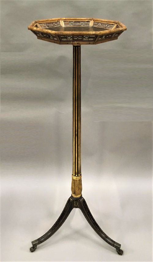 REGENCY LACQUERED 'BRIGHTON PAVILION' TORCHERE STAND - ADDITIONAL PHOTO 3