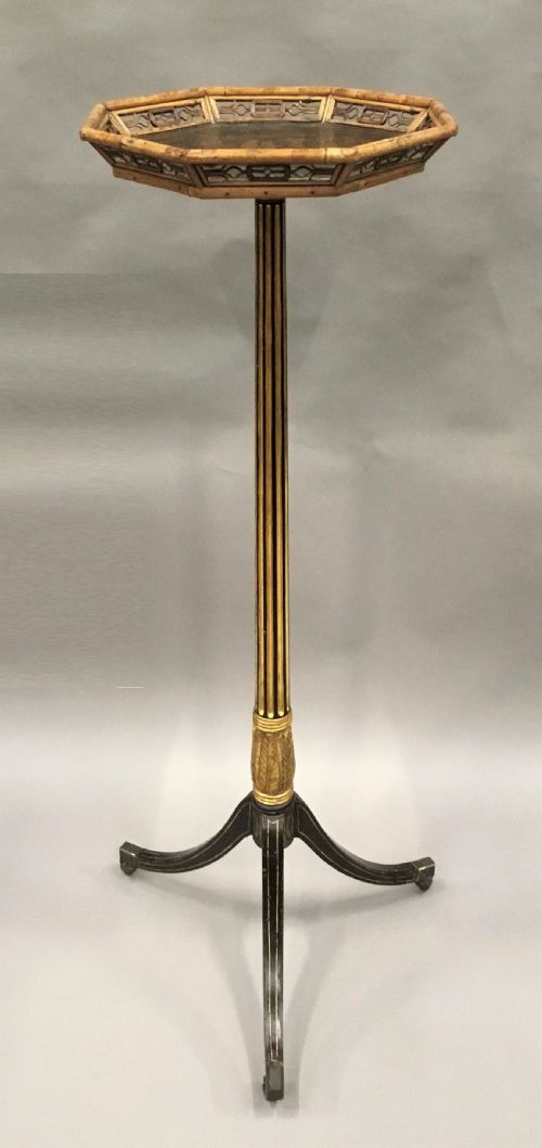 REGENCY LACQUERED 'BRIGHTON PAVILION' TORCHERE STAND - ADDITIONAL PHOTO 6