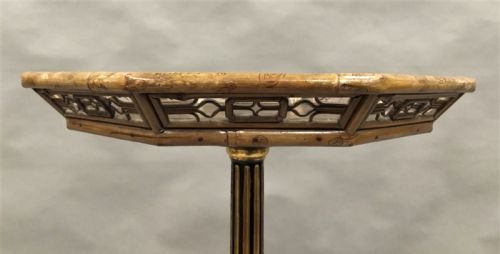 REGENCY LACQUERED 'BRIGHTON PAVILION' TORCHERE STAND - ADDITIONAL PHOTO 8