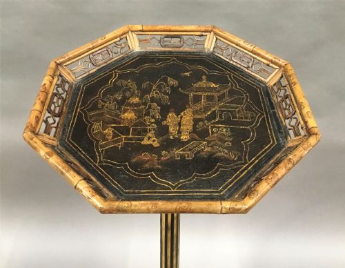 REGENCY LACQUERED 'BRIGHTON PAVILION' TORCHERE STAND - ADDITIONAL PHOTO 12