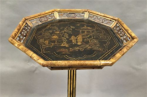 REGENCY LACQUERED 'BRIGHTON PAVILION' TORCHERE STAND - ADDITIONAL PHOTO 13