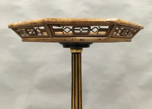REGENCY LACQUERED 'BRIGHTON PAVILION' TORCHERE STAND - ADDITIONAL PHOTO 15