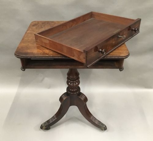 REGENCY GILLOW MAHOGANY WRITING OCCASIONAL TABLE - ADDITIONAL PHOTO 17