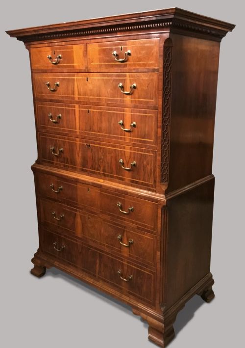 Georgian Walnut Chest on Chest / Tallboy