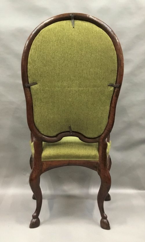 C18TH ITALIAN WALNUT HIGH BACK OPEN ARMCHAIR - ADDITIONAL PHOTO 10