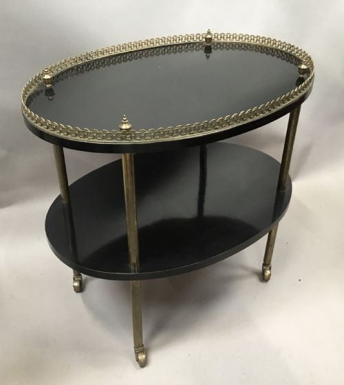 EARLY C20TH EBONISED AND GILT BRASS ETAGERE - ADDITIONAL PHOTO 4