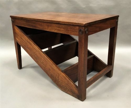 George III Mahogany Metamorphic Library Steps / Table / Stool