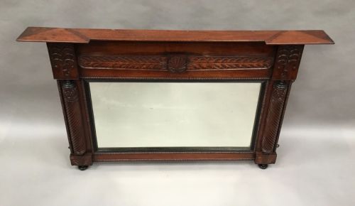 REGENCY ANGLO INDIAN TEAK WALL OVERMANTLE MIRROR - ADDITIONAL PHOTO 13