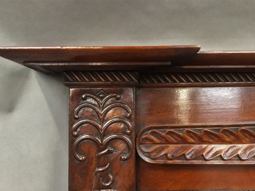 REGENCY ANGLO INDIAN TEAK WALL OVERMANTLE MIRROR - ADDITIONAL PHOTO 14