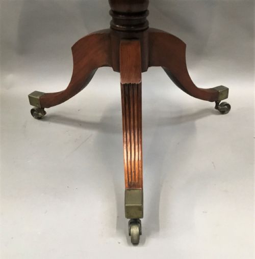 GEORGE III MAHOGANY FOLDING THREE TIER DUMB WAITER - ADDITIONAL PHOTO 13