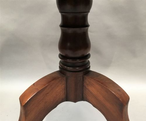 GEORGE III MAHOGANY FOLDING THREE TIER DUMB WAITER - ADDITIONAL PHOTO 14