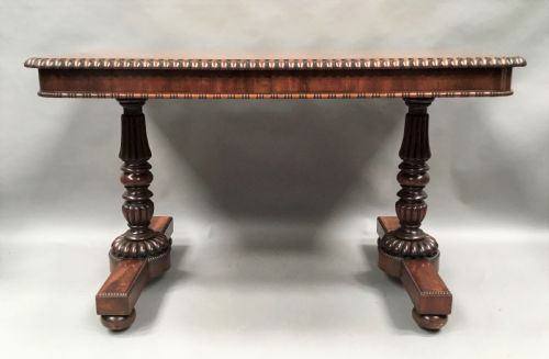 REGENCY GILLOWS MAHOGANY LIBRARY TABLE CENTRE TABLE - ADDITIONAL PHOTO 4