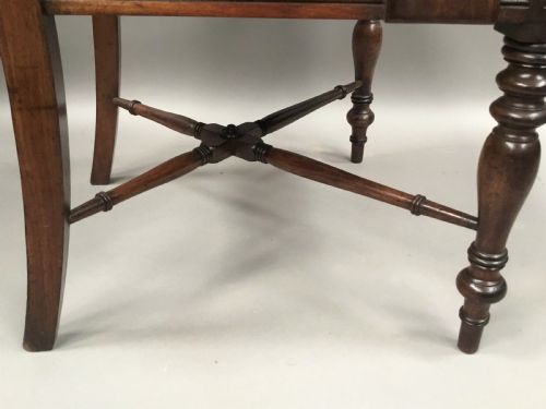 REGENCY PAIR OF MAHOGANY ELBOW ARMCHAIRS - ADDITIONAL PHOTO 12