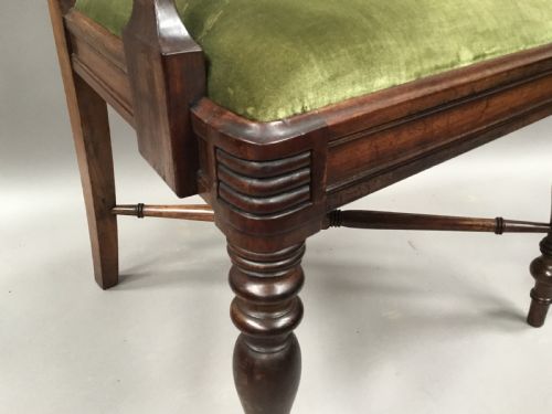 REGENCY PAIR OF MAHOGANY ELBOW ARMCHAIRS - ADDITIONAL PHOTO 13