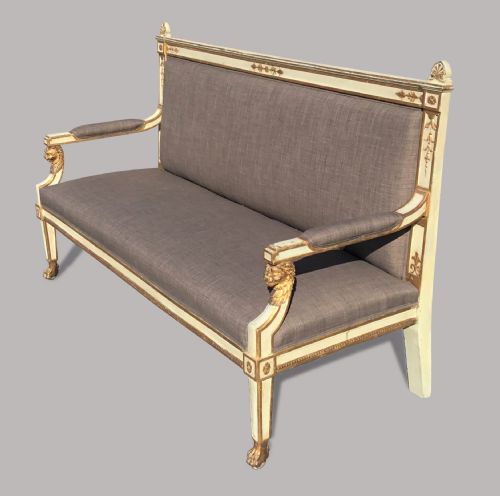 C19TH ITALIAN NEOCLASSICAL SETTEE SOFA - ADDITIONAL PHOTO 4